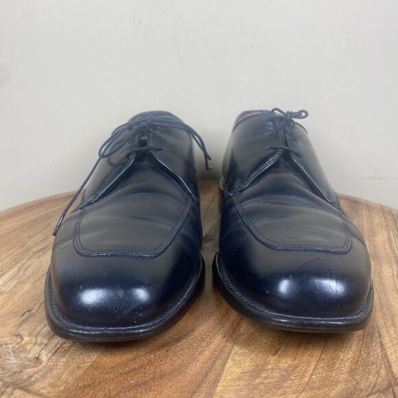 Allen Edmonds Burton Mens Black Size 9.5 Leather Oxford Dress Shoes - Picture 4 of 9